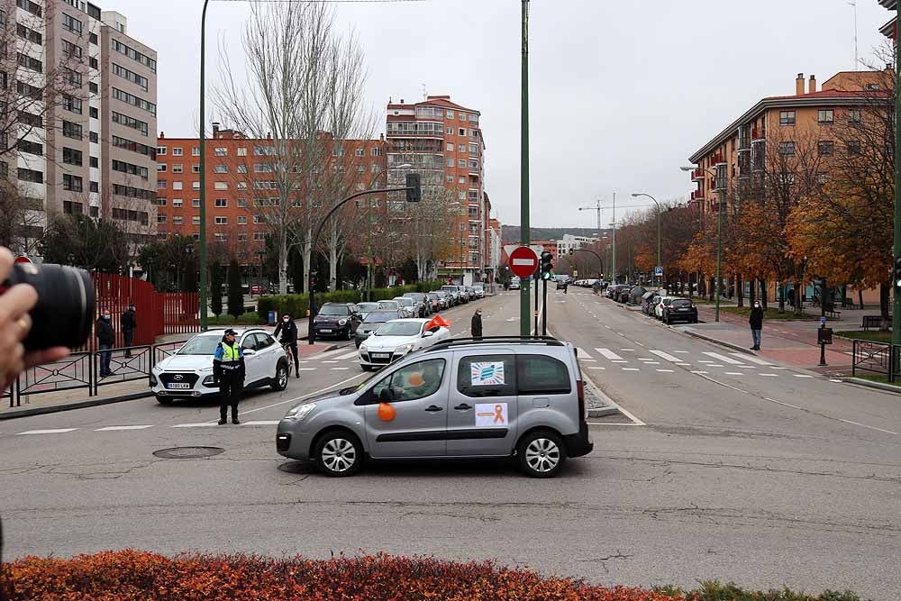 Fotos: Una caravana de coches contra la Ley Celaá recorre las calles de Burgos