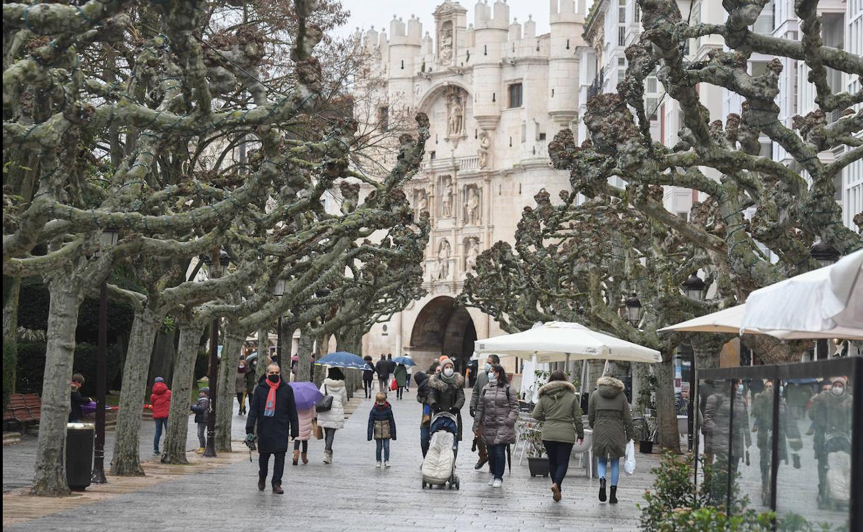 Paseo del Espolón, Burgos.