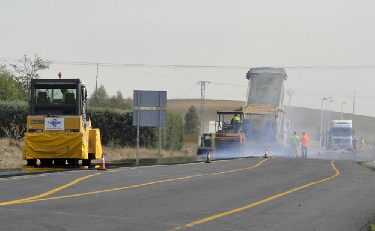 Obras en la red viaria. 