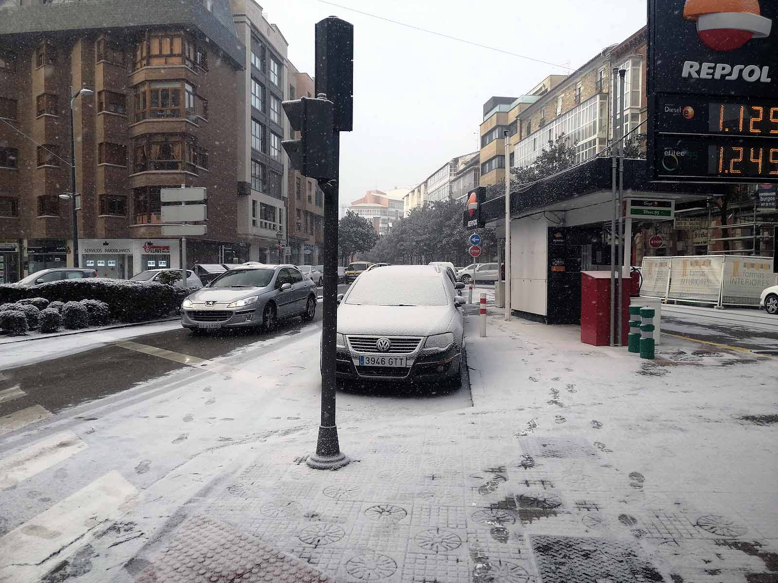 Fotos: La nieve cubre el centro de la ciudad