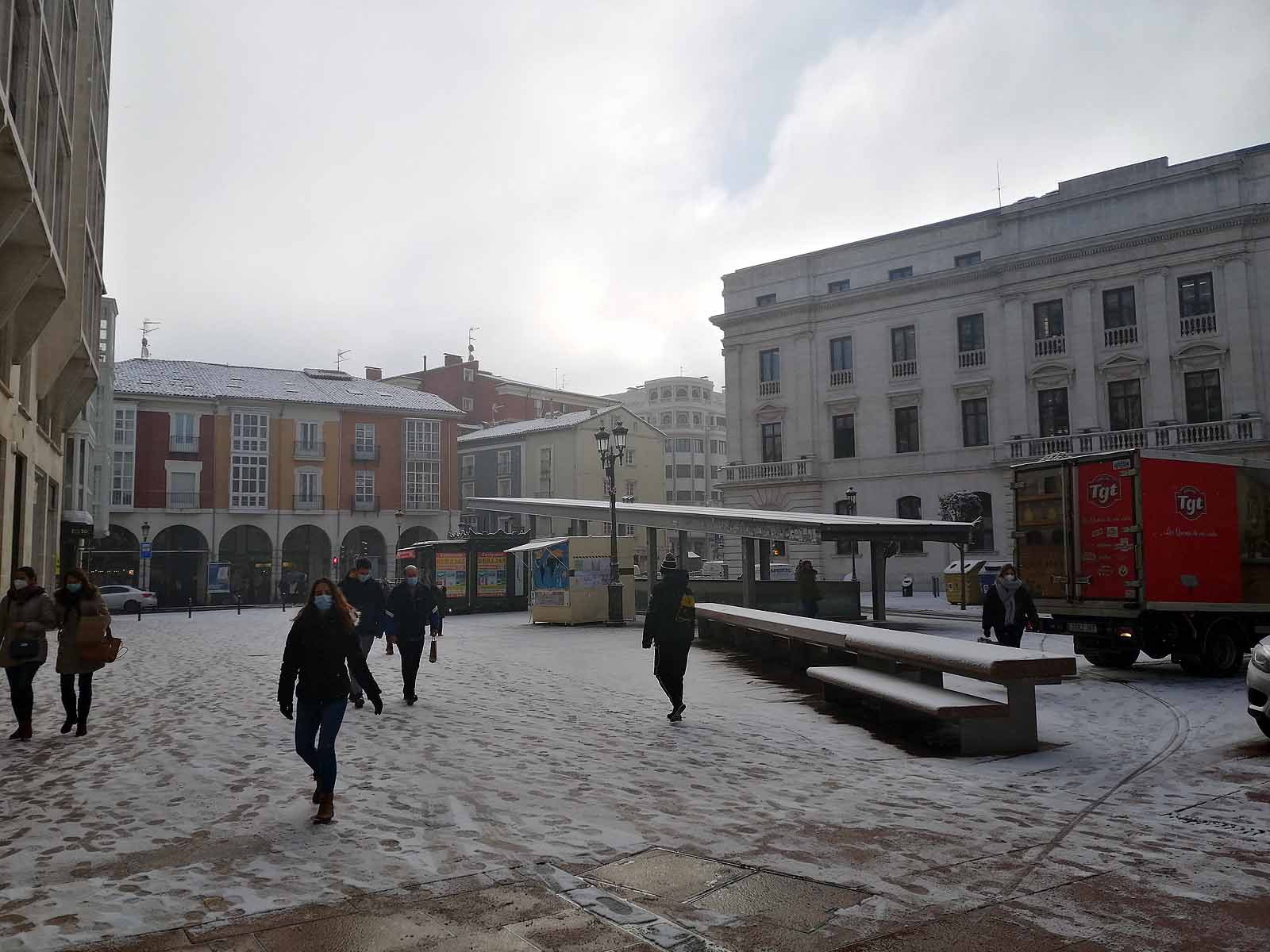 Fotos: La nieve cubre el centro de la ciudad