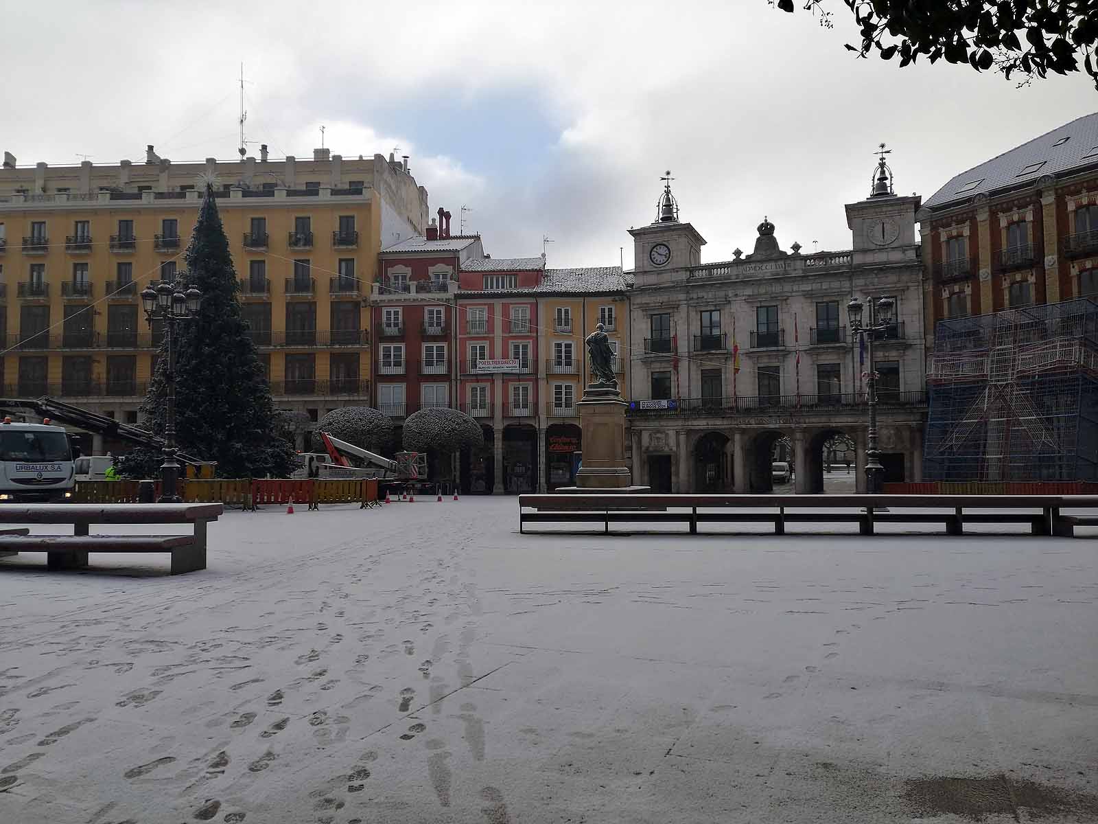 Fotos: La nieve cubre el centro de la ciudad