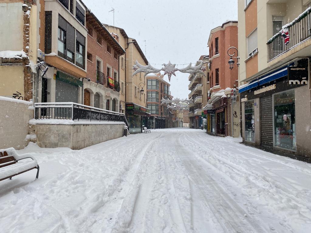 Fotos: Aranda de Duero se levanta cubierta de nieve