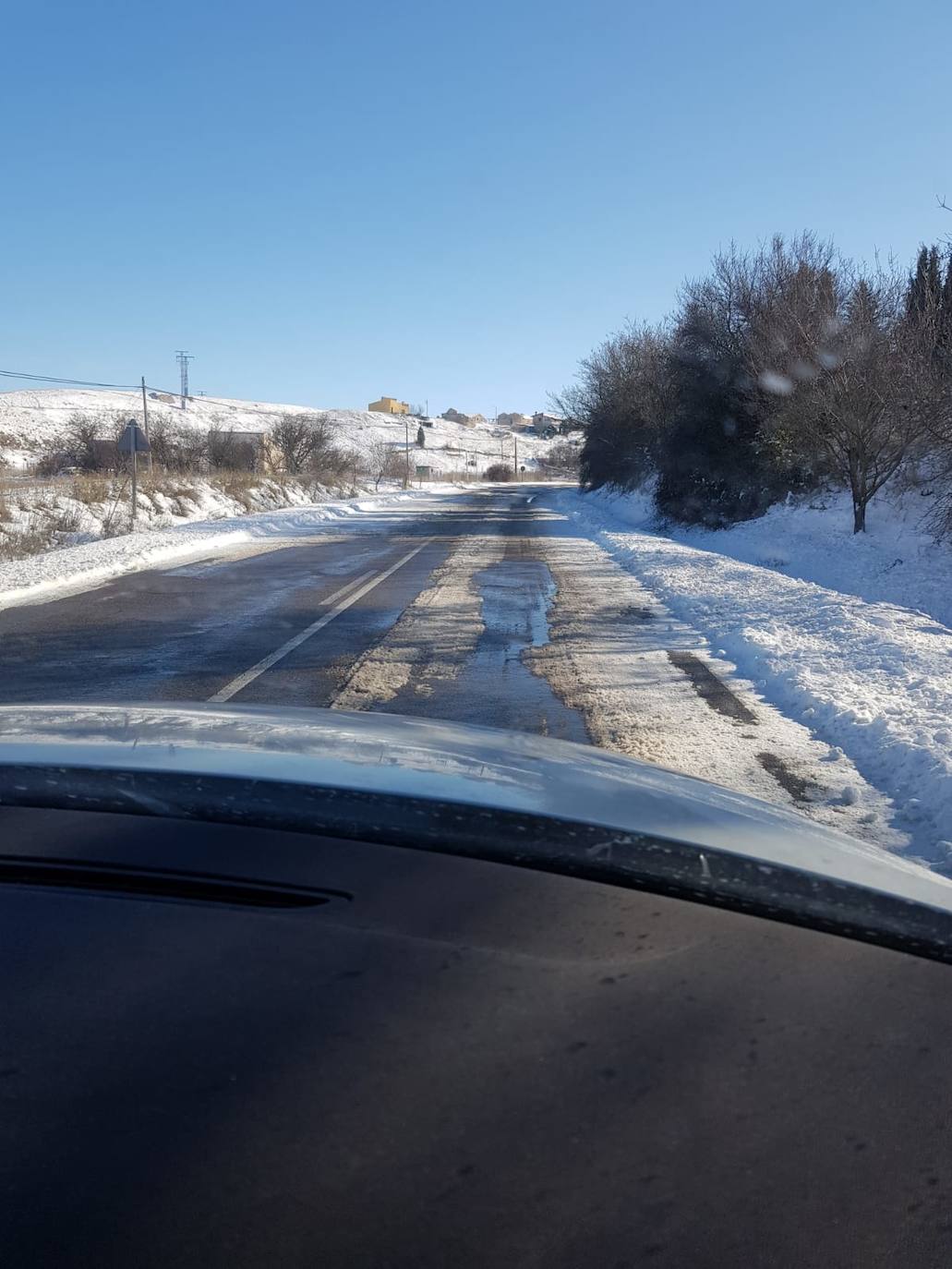 Fotos: Imágenes del estado de las carreteras en Fuentelcésped