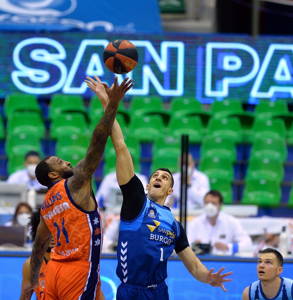 Derrota de los burgaleses ante el Valencia Basket