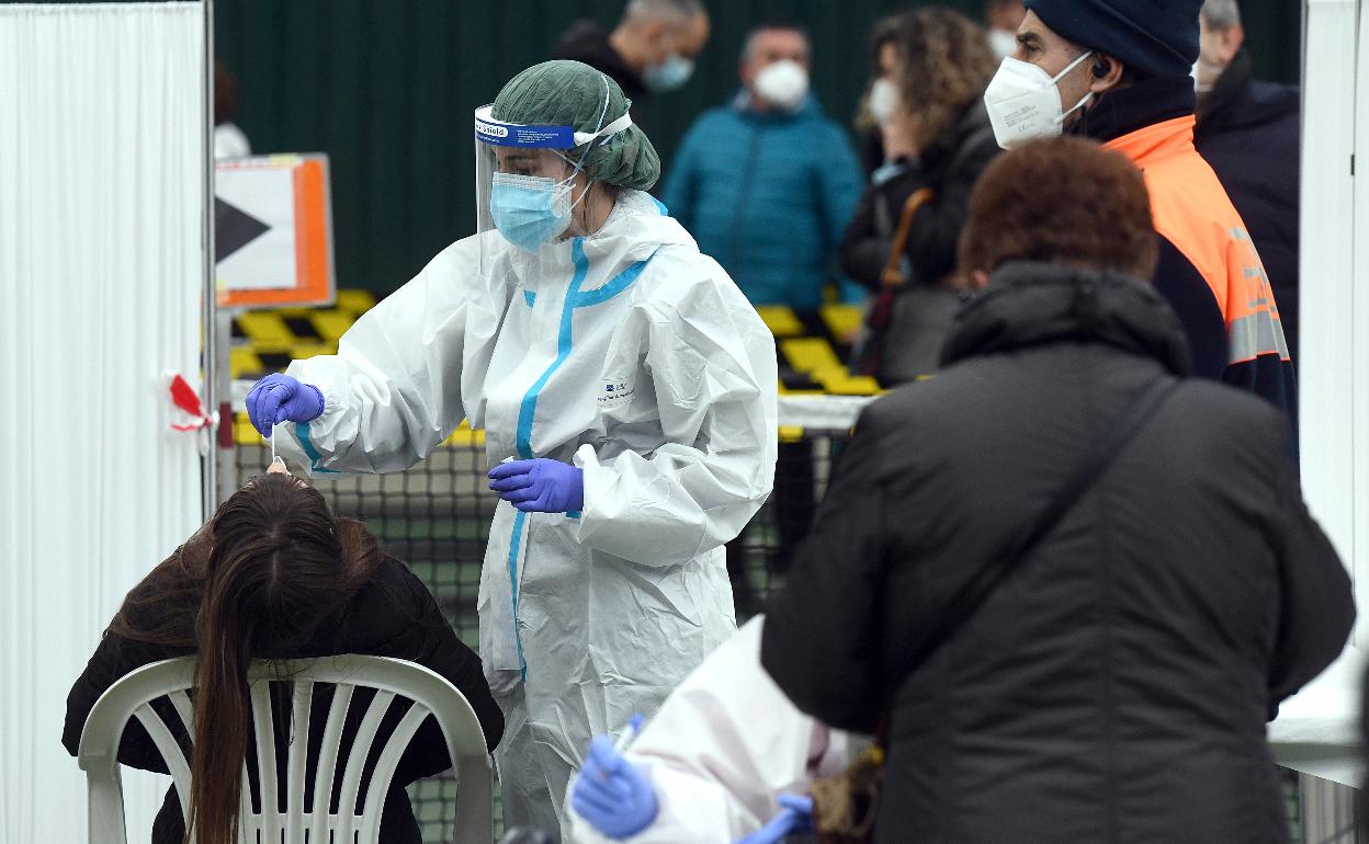 Cribado masivo con test de antígenos en Miranda de Ebro.