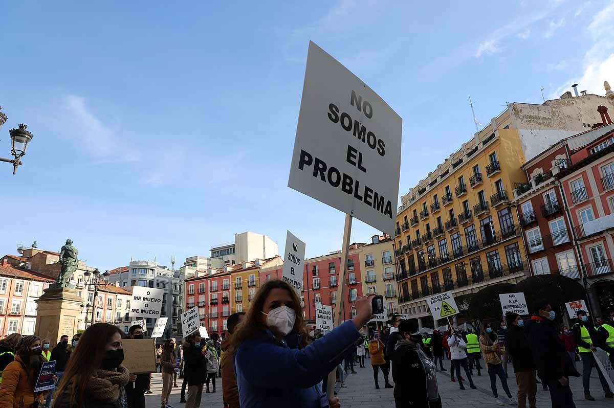 Fotos: La protesta de los empresarios de Burgos en imágenes