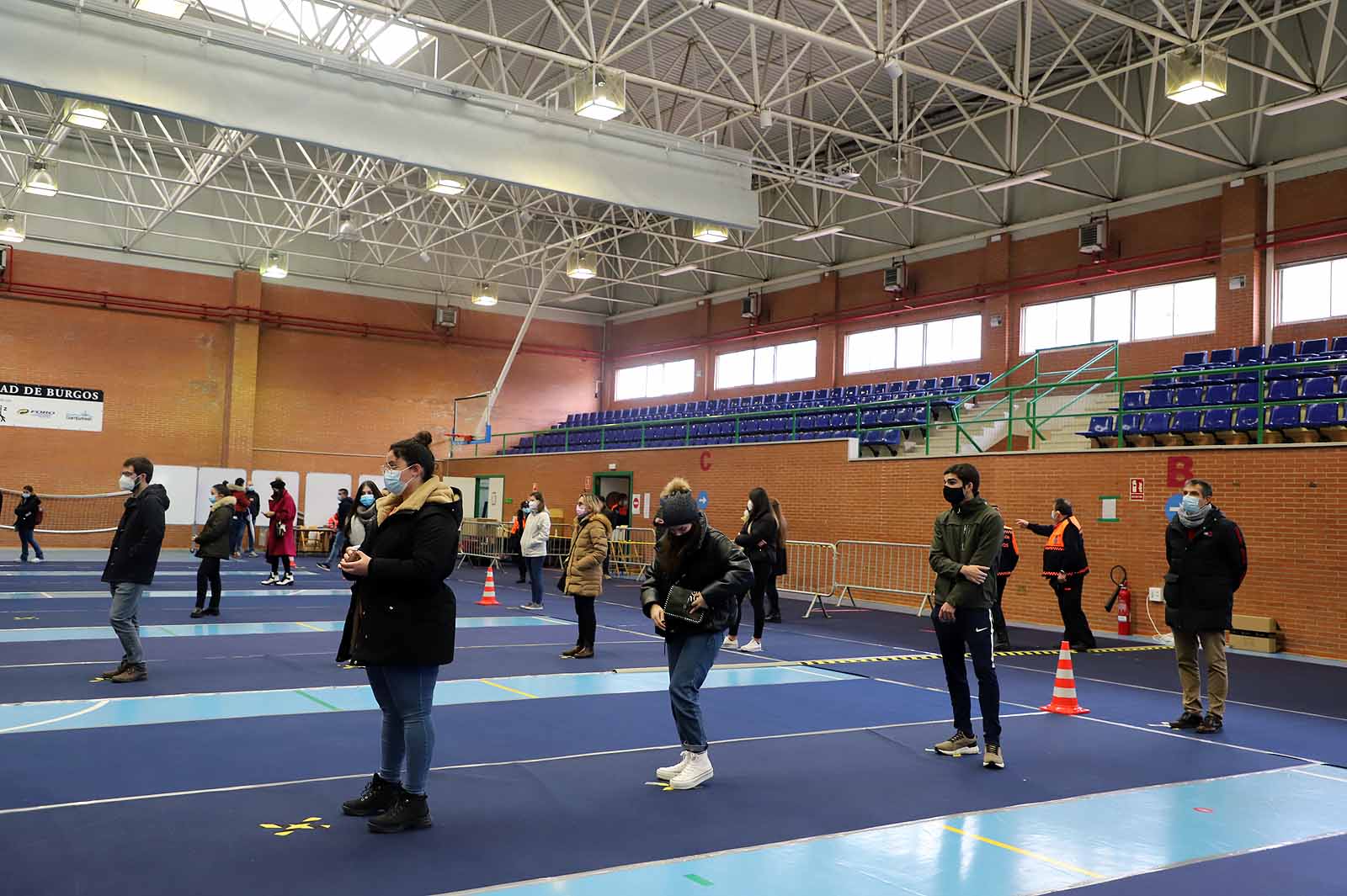 9.000 personas están llamadas a participar en el cribado de la UBU en el polideportivo universitario.