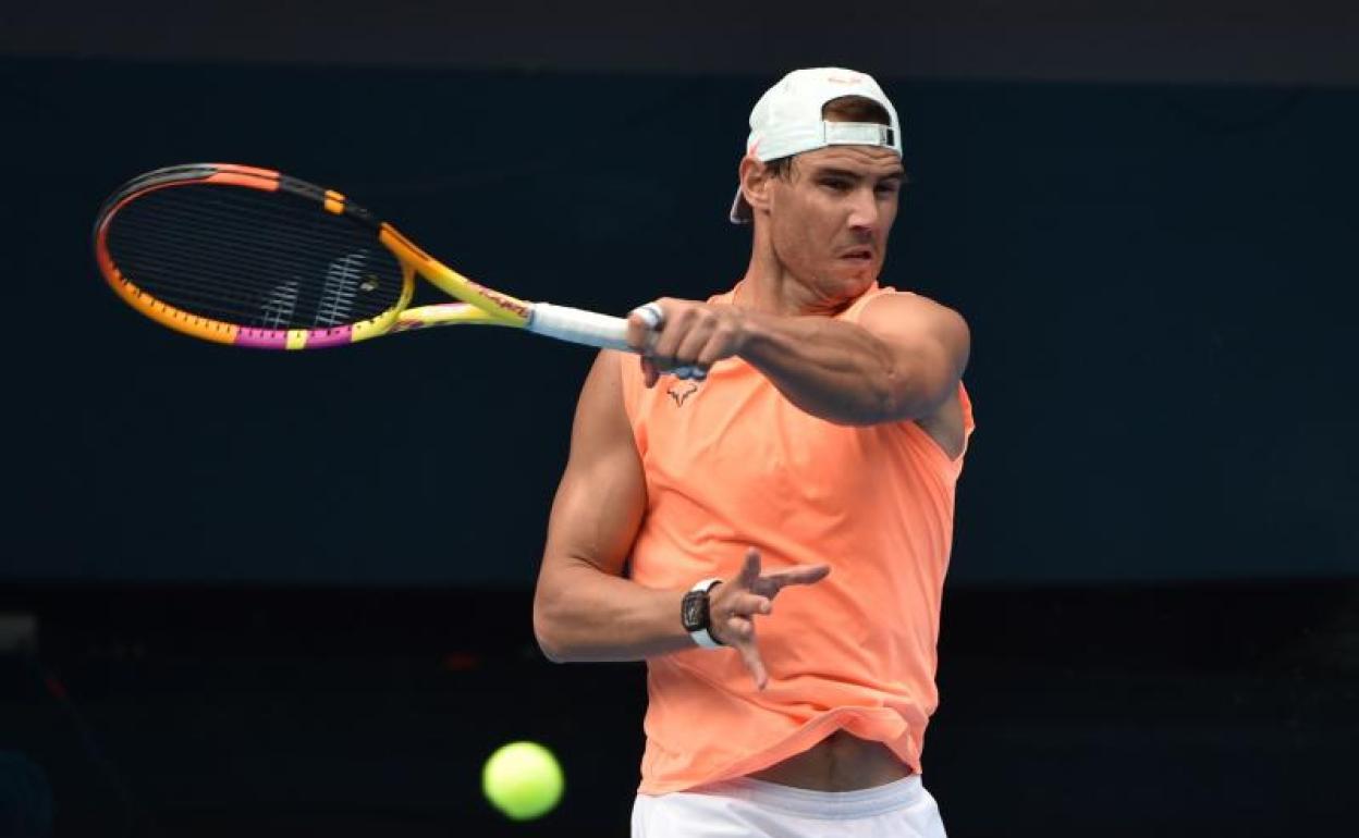 Rafa Nadal prepara su participación en la ATP Cup. 