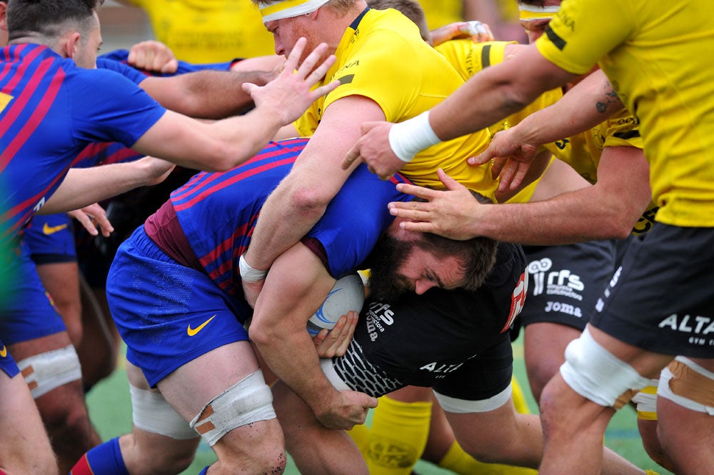 Fotos: El UBU Bajo Cero - Barça Rugby, en imágenes