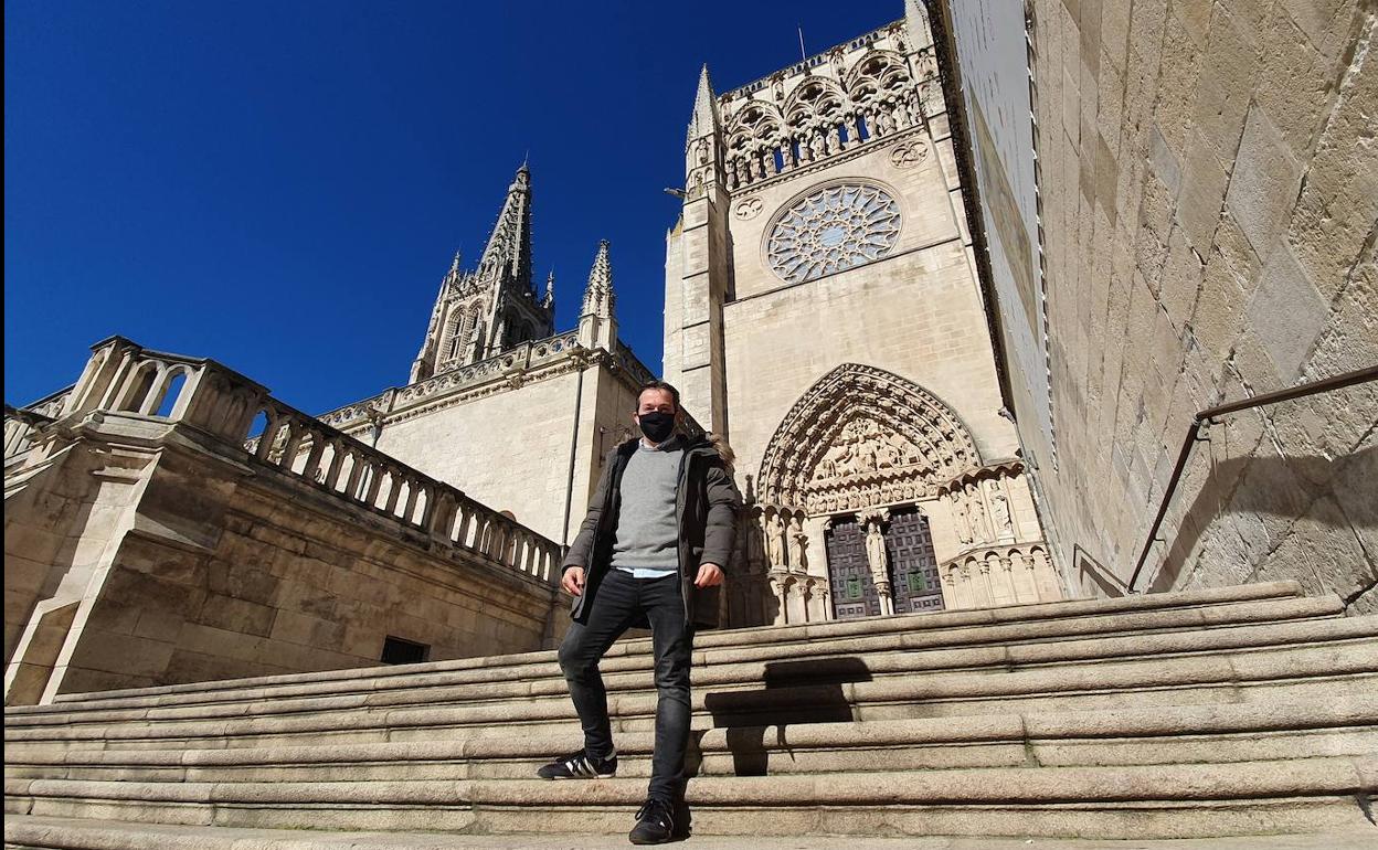Santiago Paniego, en la Catedral de Burgos.