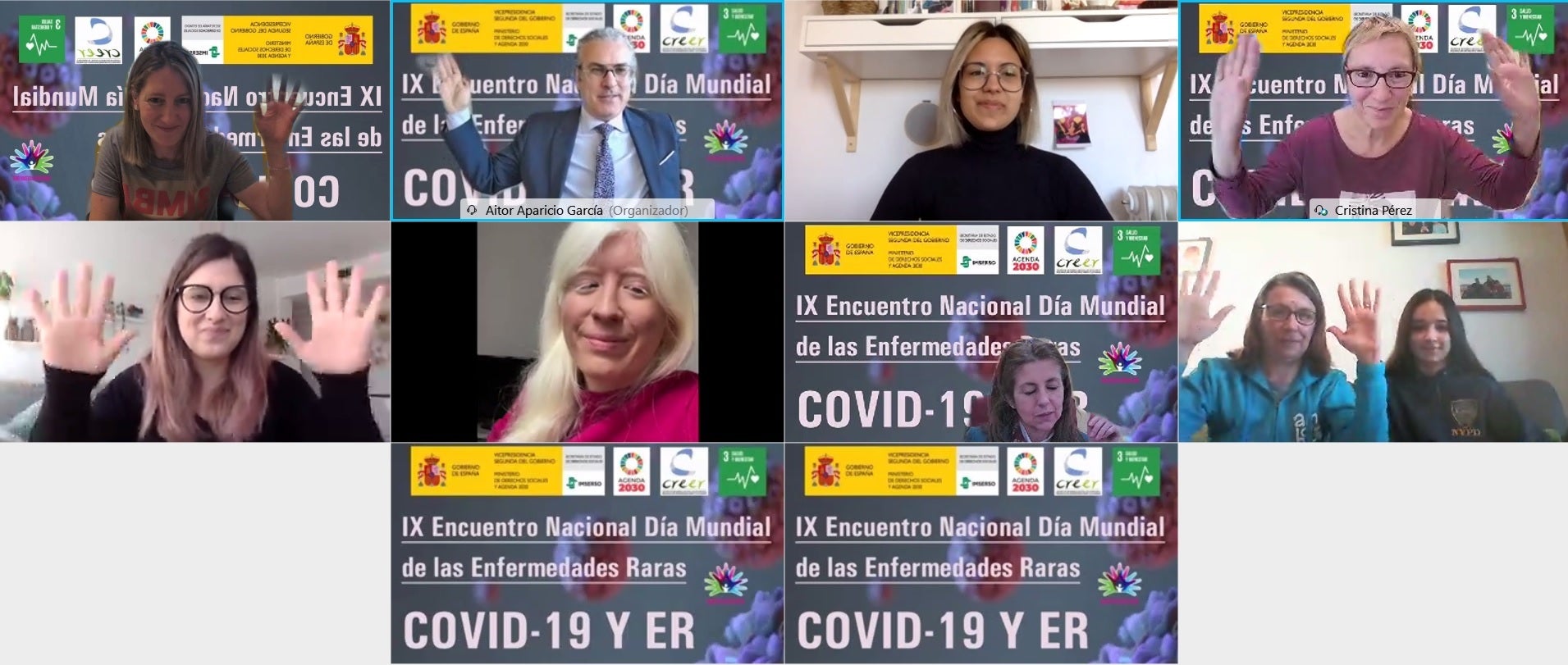 El encuentro organizado por el CREER de Burgos se ha realizado de forma telemática. 