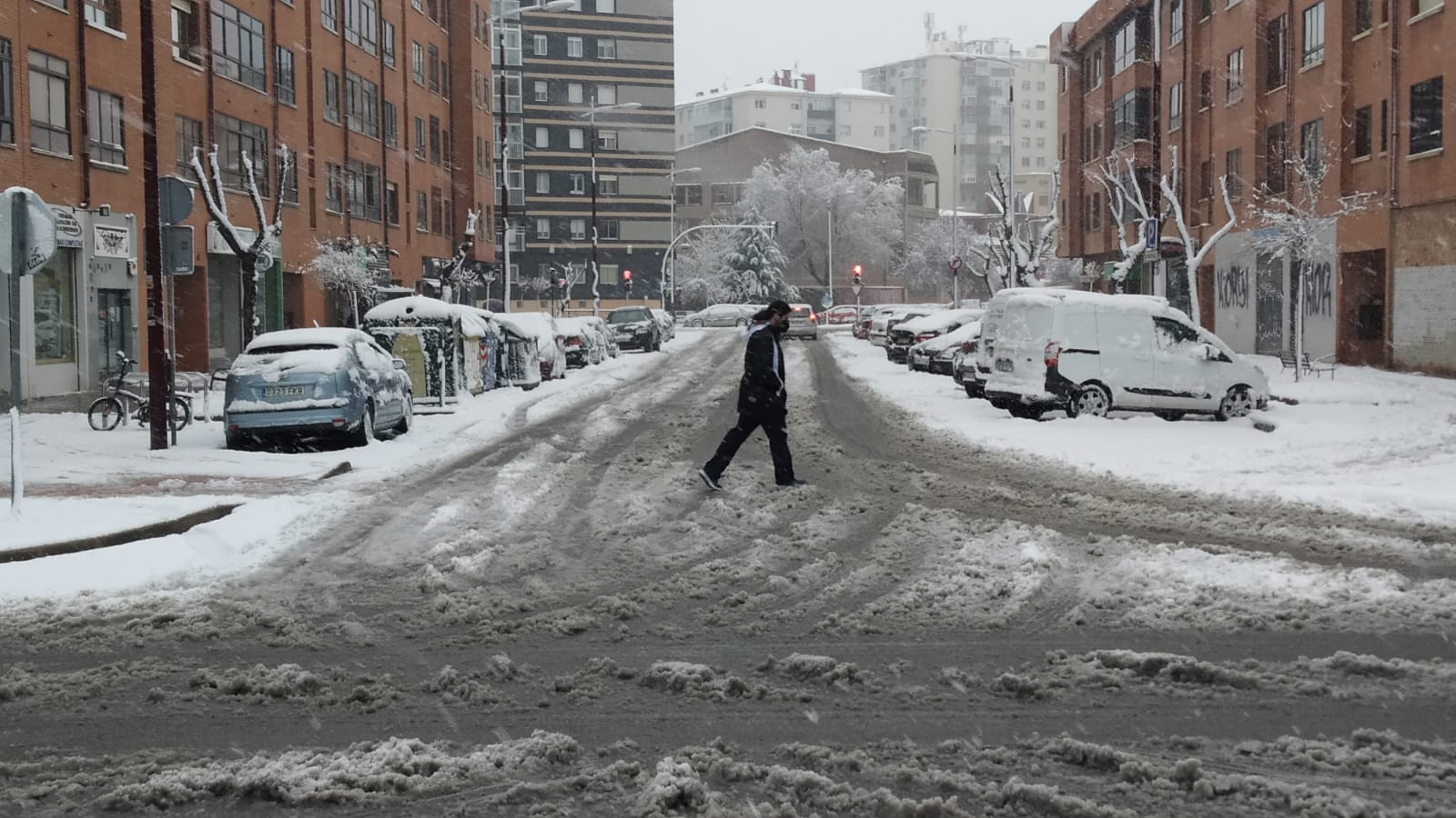 Fotos: La nieve también cubre Gamonal y Fuentecillas