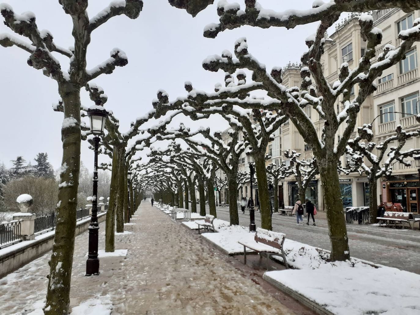 Fotos: La nieve toma el centro de Burgos