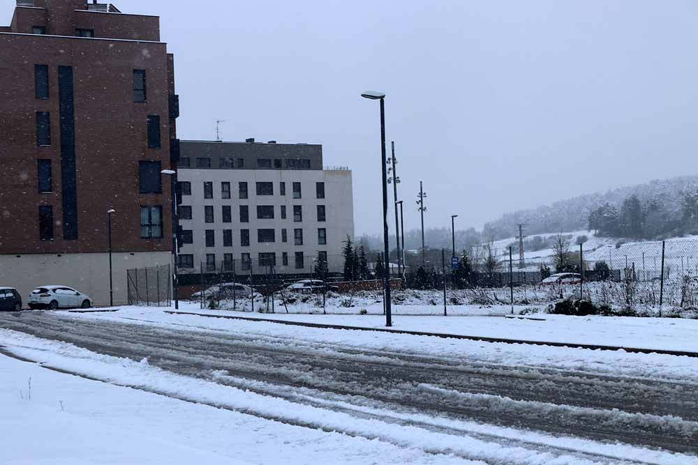Fotos: La nieve también cubre Gamonal y Fuentecillas