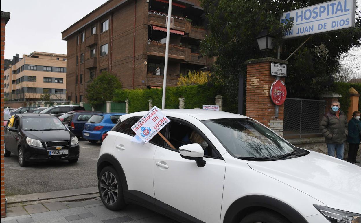 Imagen de las protestas contra el cierre del centro sanitario en 2020.