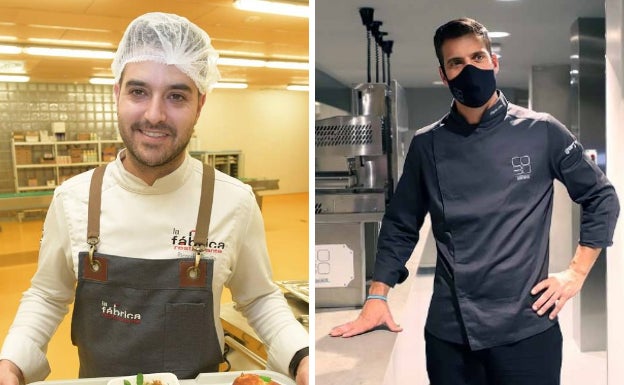 Ricardo Temiño, cocinero al frente de La Fábrica (i), y Miguel Cobo, de Cobo Estratos.