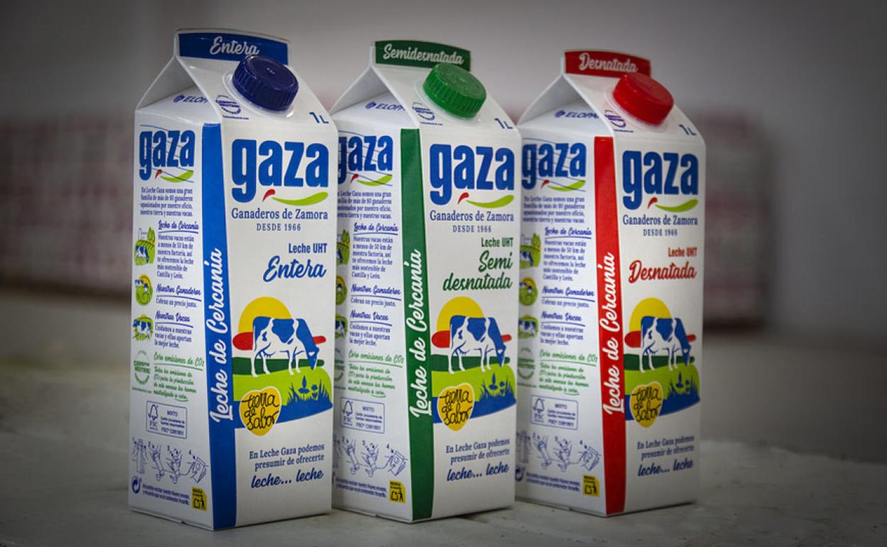 Nuevos envases de Leche Gaza. 