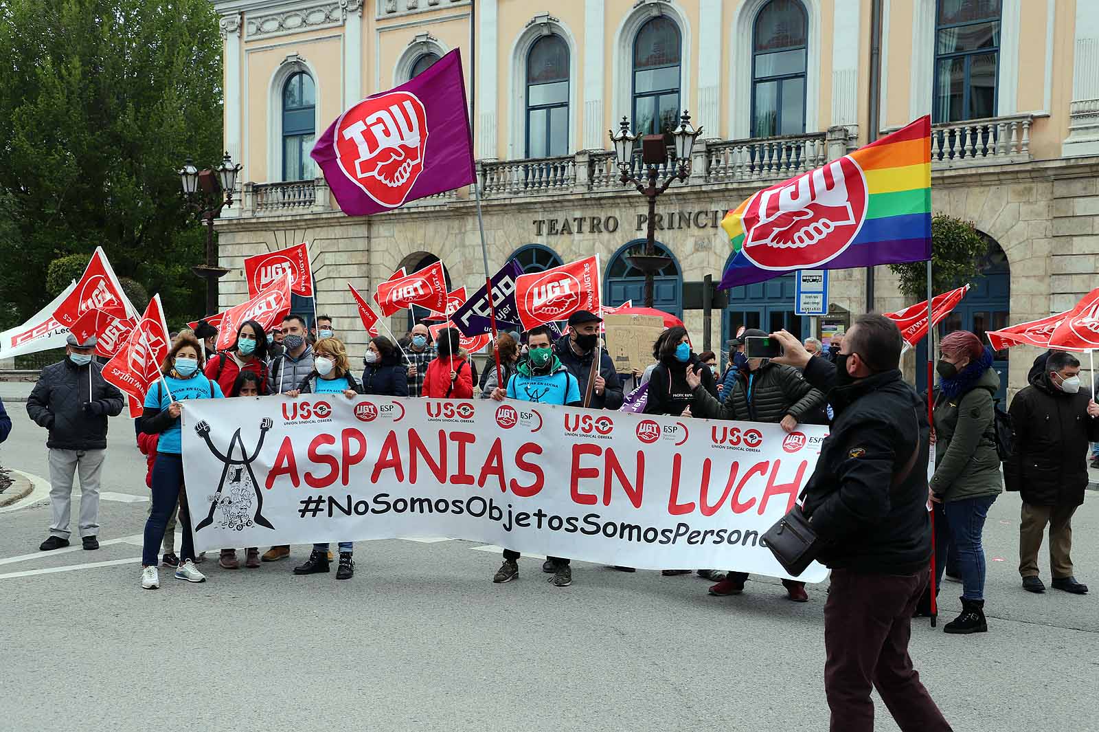 Multitudinaria concentración en Burgos en el 1º de Mayo,