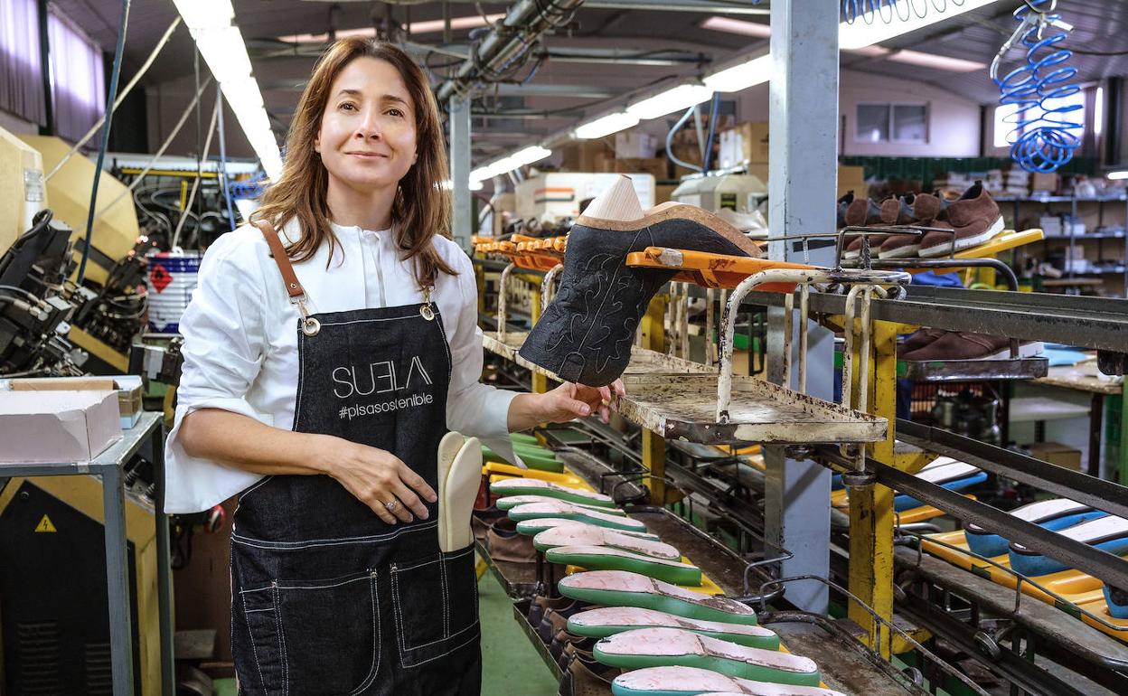 Paula del Río, en su taller.