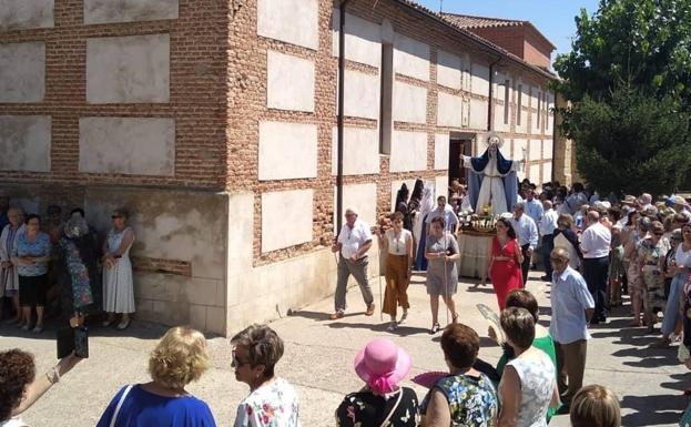 Procesión de la Virgen de las Nieves el 5 de agosto de 2019.