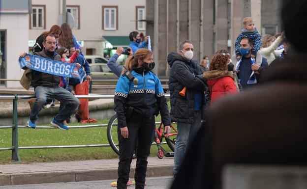 La Policía ha controlado la celebración desde el princpio.