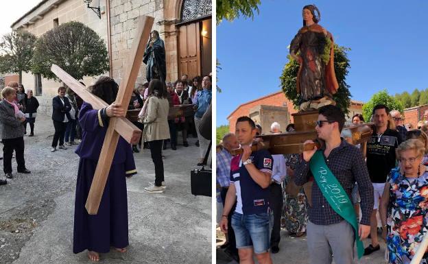 Vía Crucis en Semana Santa y procesión de SanMamés.