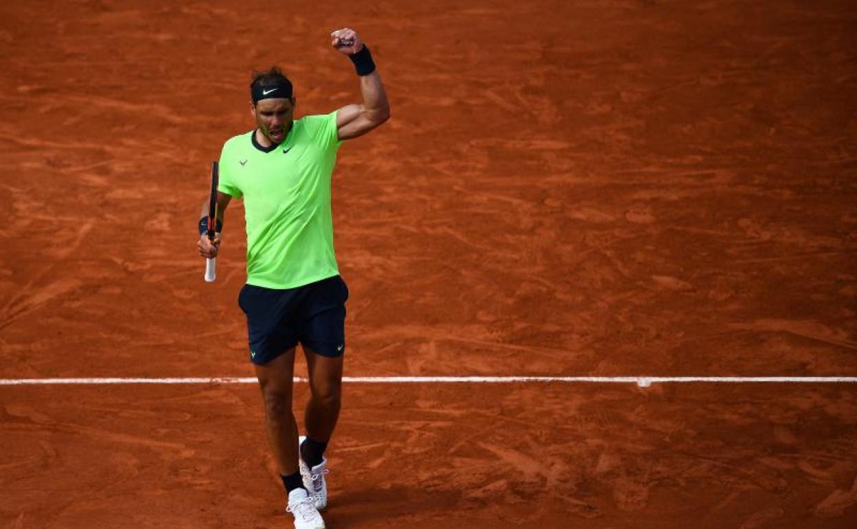 Nadal, celebrando la victoria ante Norrie