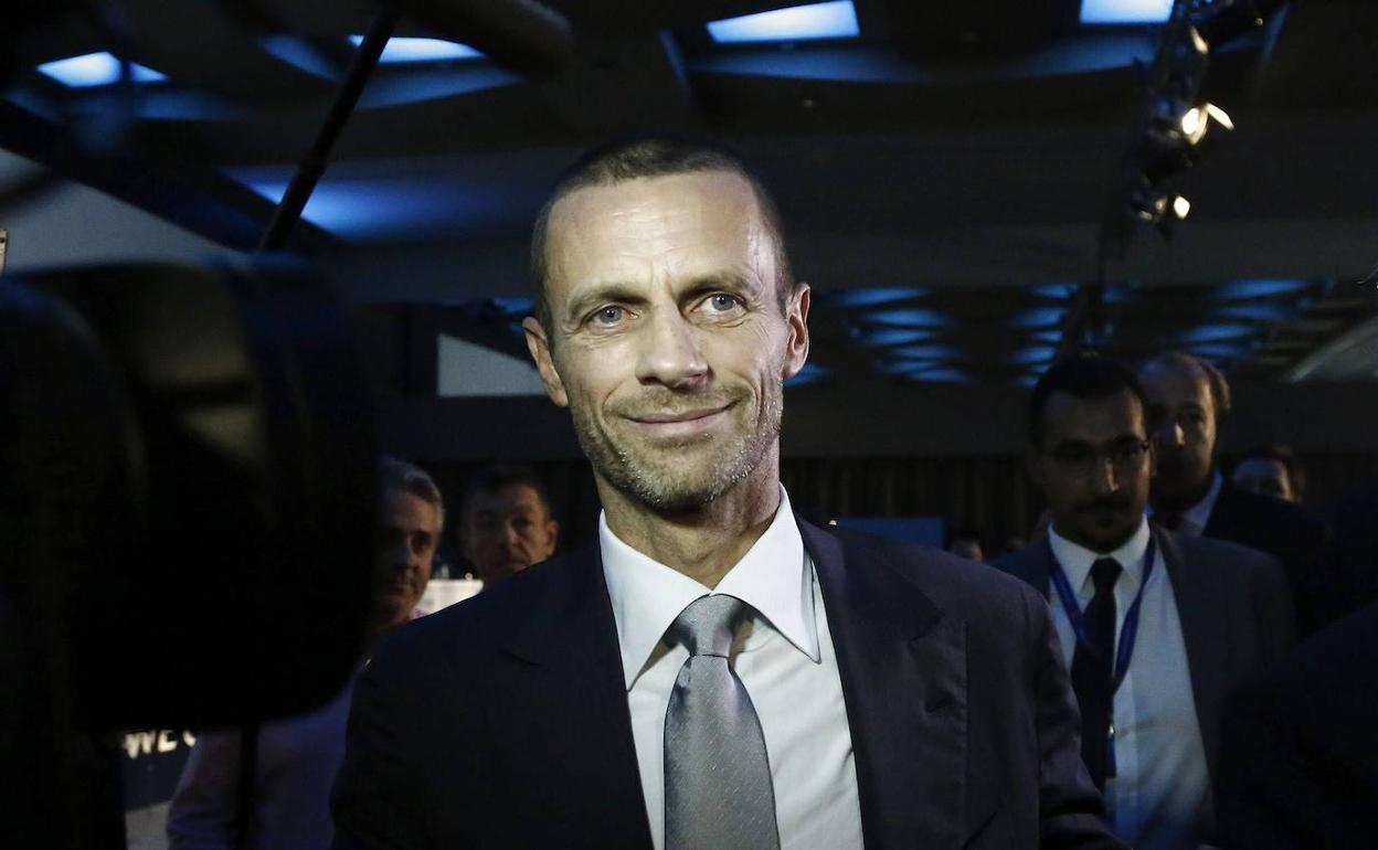 Aleksander Ceferin, presidente de la UEFA. 