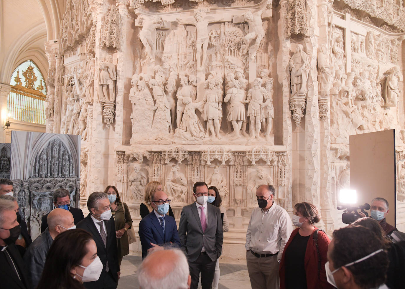 Presentación de las obras del Trasaltar de la Catedral de Burgos. 