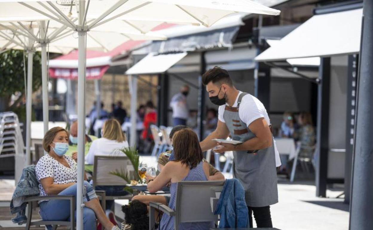 Terraza en Sanxenxo (Pontevedra). 