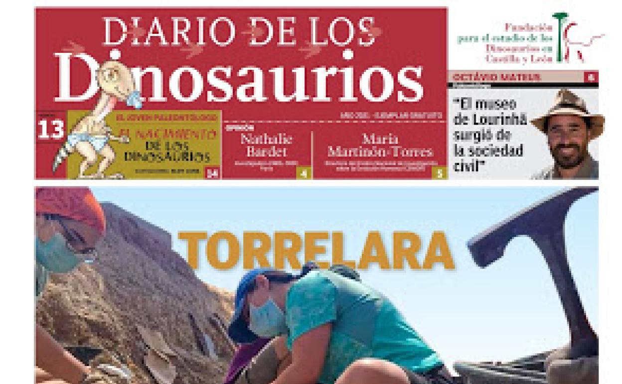 Portada del Diario de los Dinosaurios. 