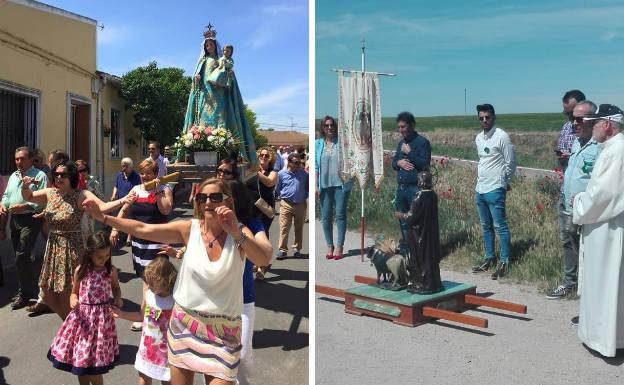 Procesión en honor a Nuestra Señora del Rosario y bendición de los campos por San Isidro.