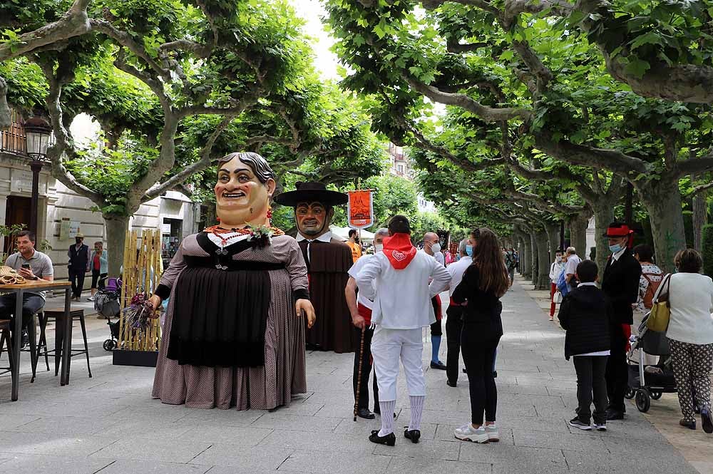 Fotos: La ofrenda floral a Santa María la Mayor en Burgos ha vuelto a la calle