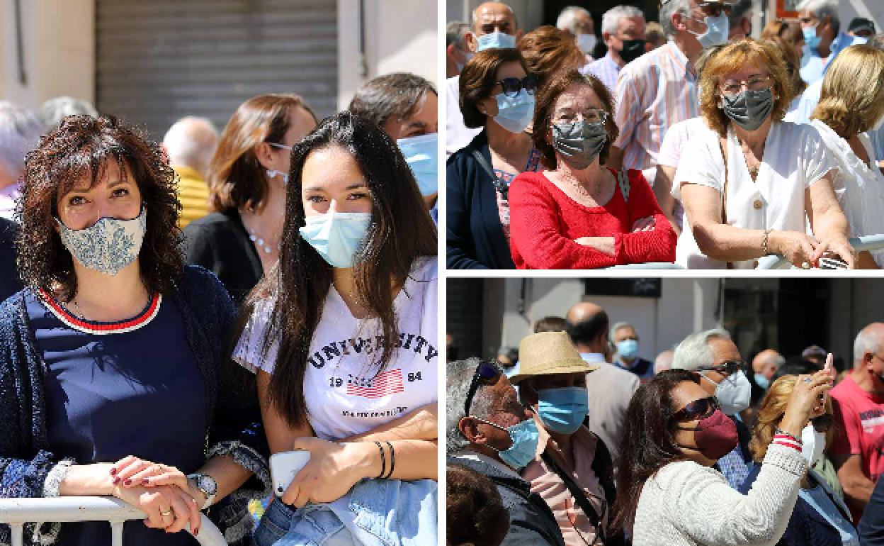 Rosa, Luisa y Marina y Andrea y Juan Pedro han sido algunos de los burgaleses que han visto al Rey.