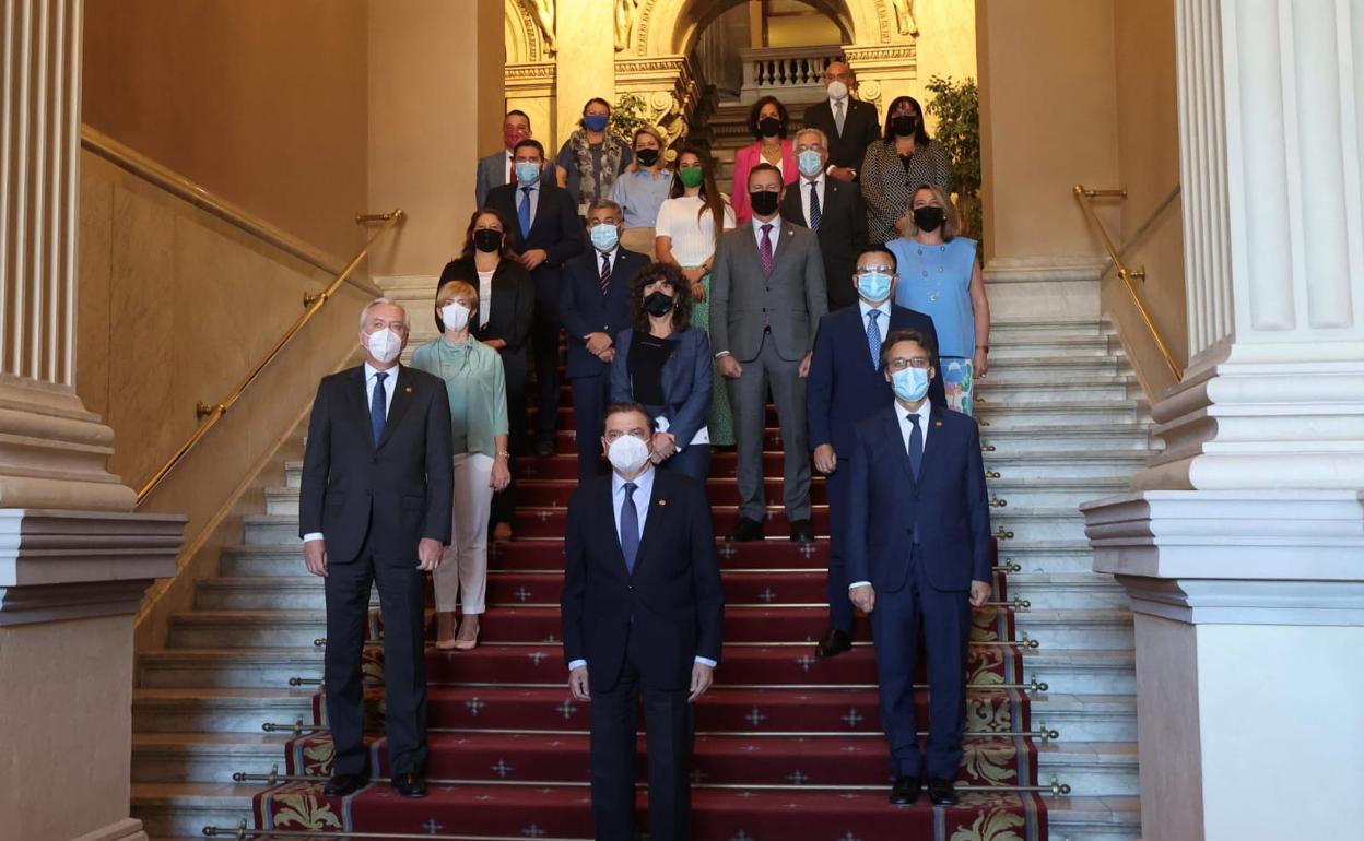 El ministro y los consejeros hoy, reunidos en Madrid en Conferencia Sectorial. 