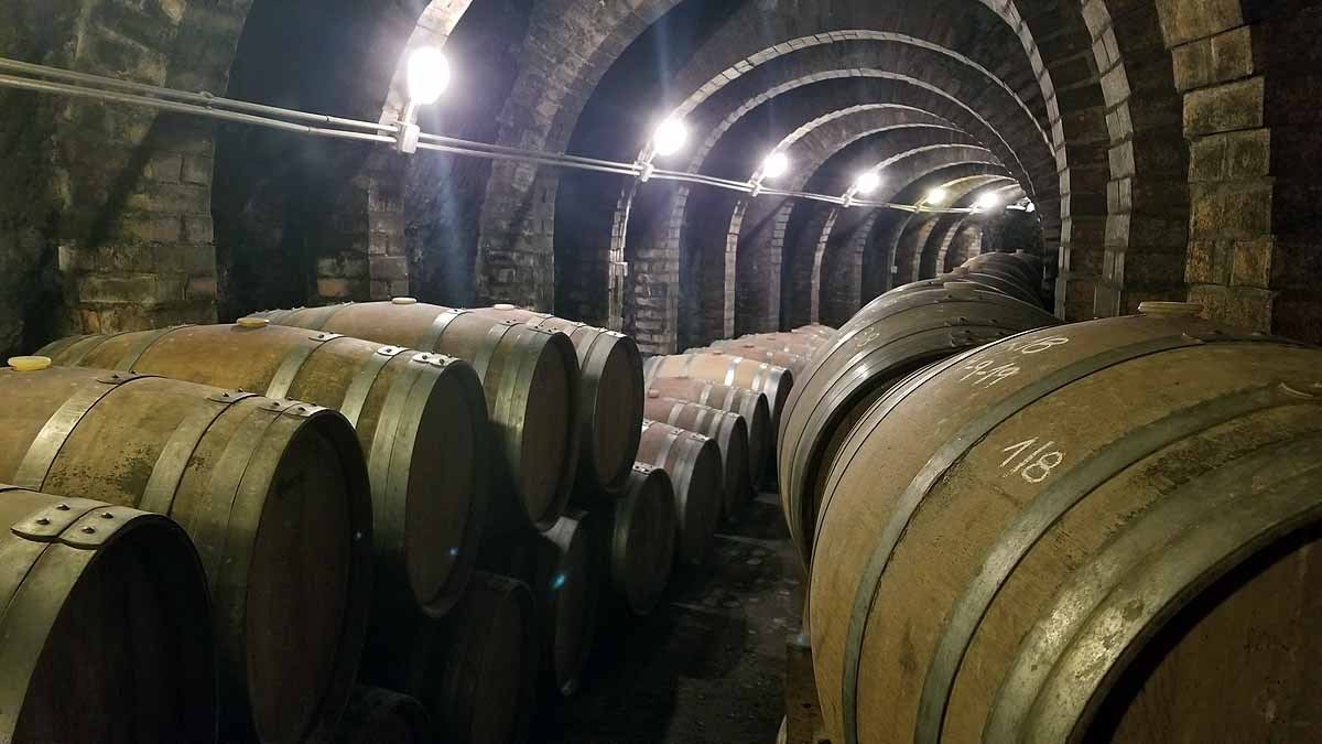 Interior de la única bodega visitable.