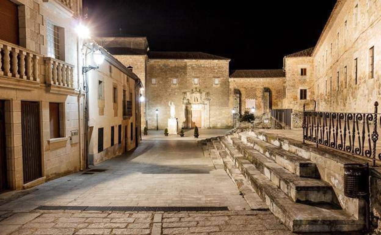 El centro de Caleruega, la localidad en la que nació Santo Domingo de Guzmán.