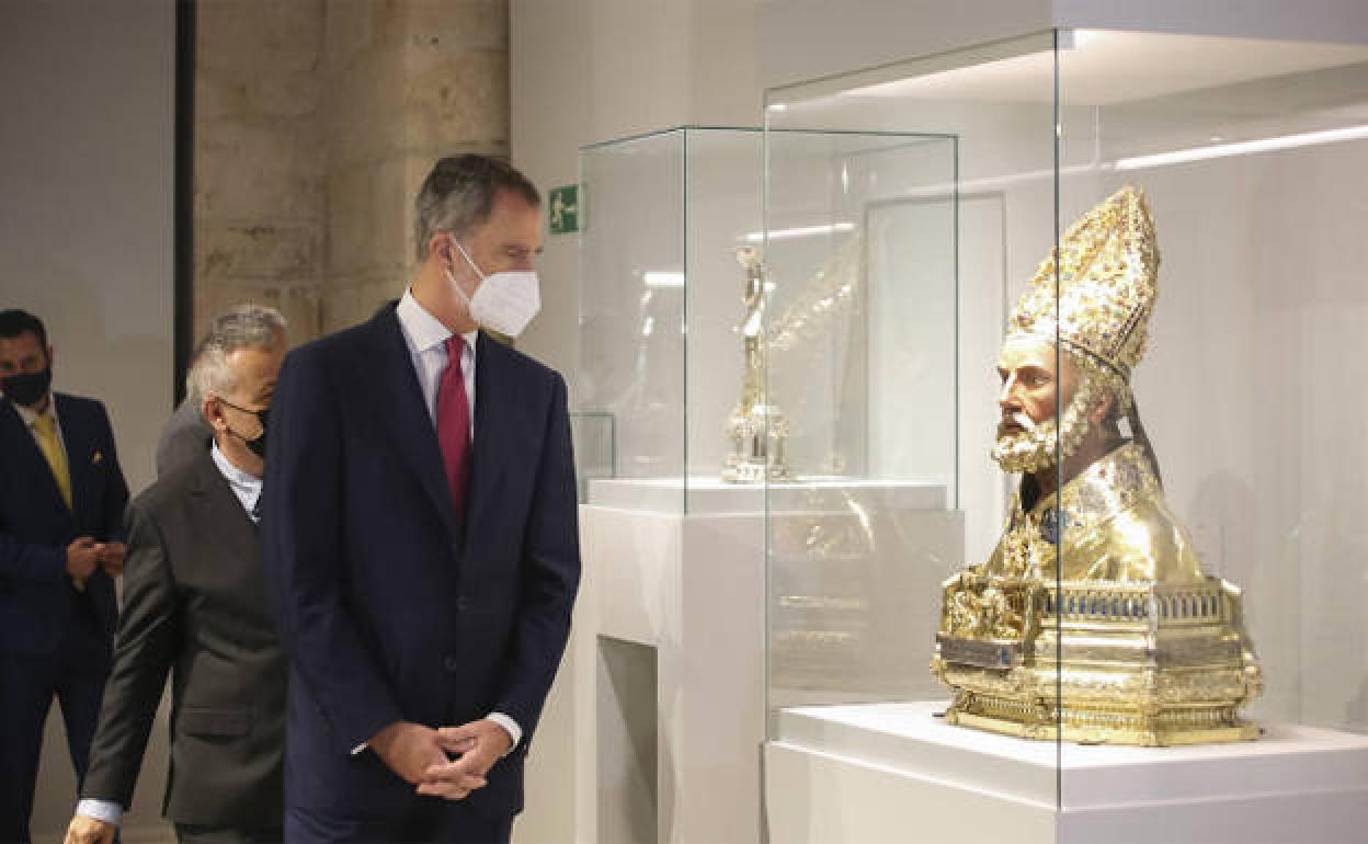 Felipe VI en la inauguración de la XXV edición de Las Edades del Hombre 'LUX'. 