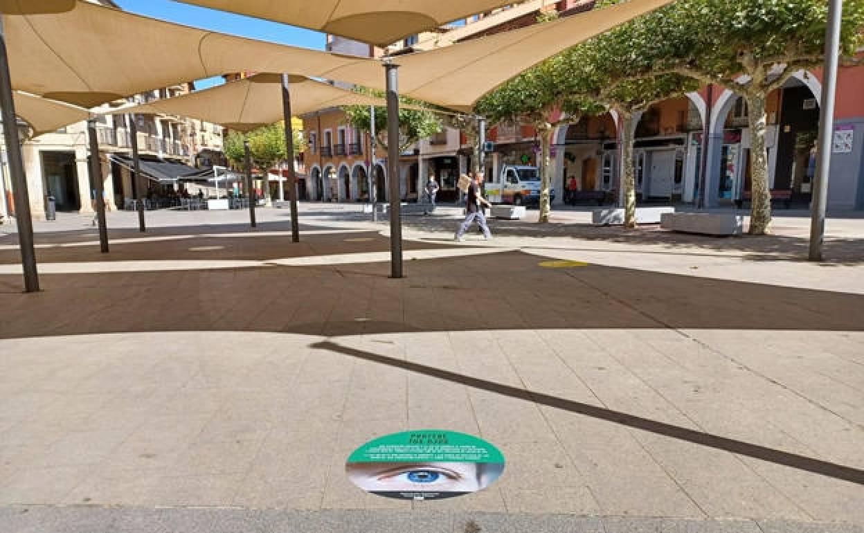 Uno de los vinilos de la 'exposición'. 