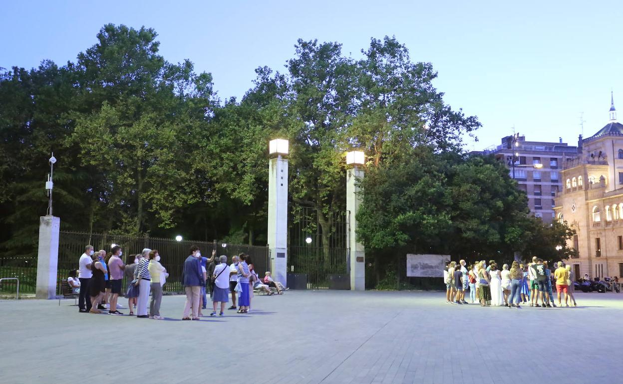Turistas en Valladolid.