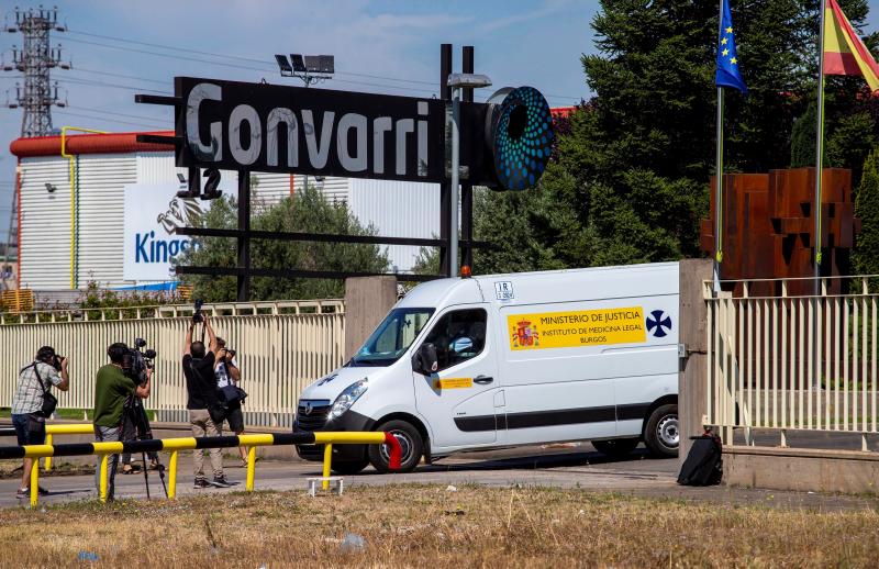 Accidente laboral en Gonvarri donde han fallecido dos trabajadores tras caer de una altura de 10 metros.