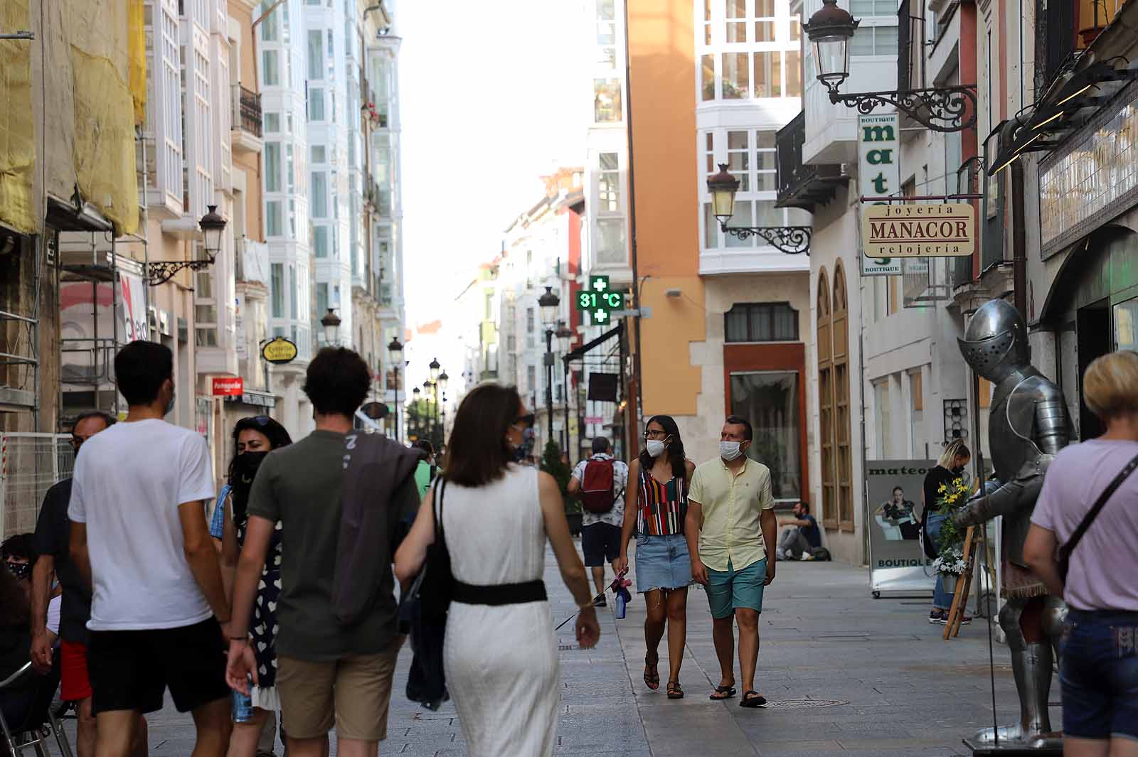 Los termómetros de la capital han alcanzado los 35,4º C durante la tarde del miércoles.