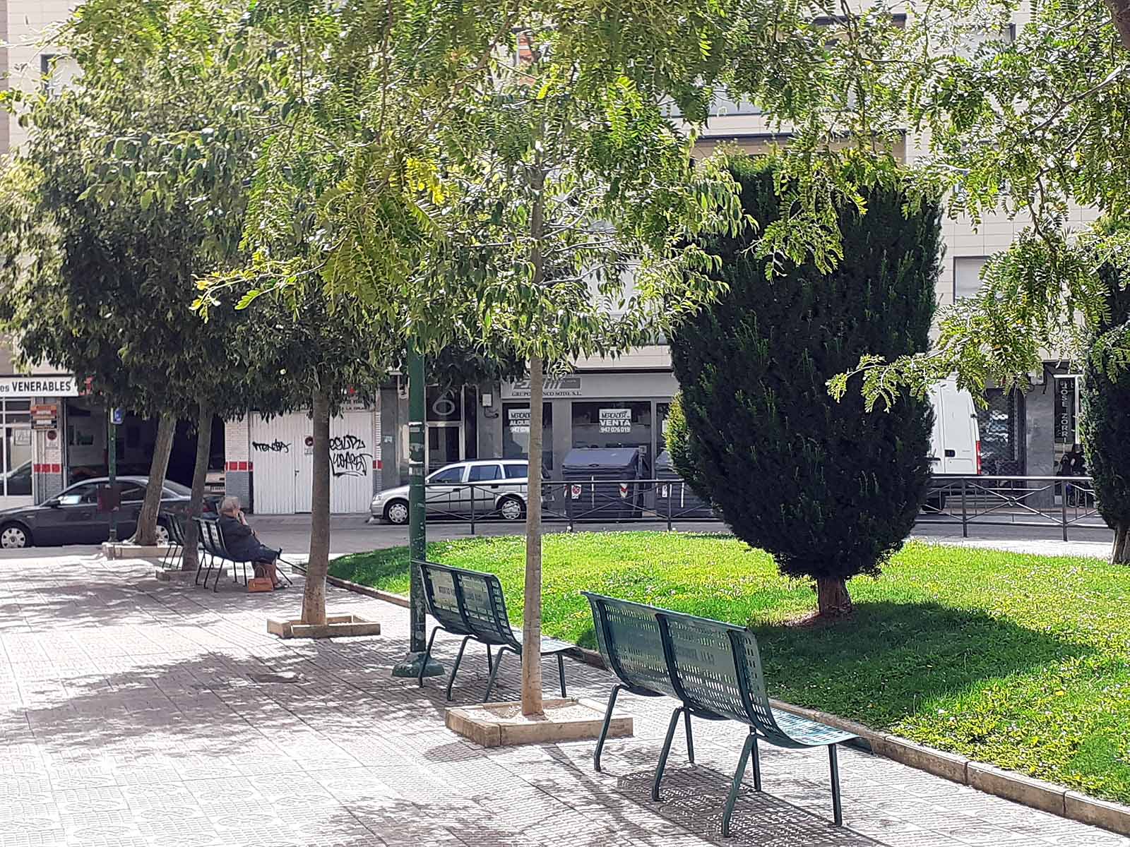 Los más pequeños se han protegido con gorras del intenso calor que hacía en la ciudad.