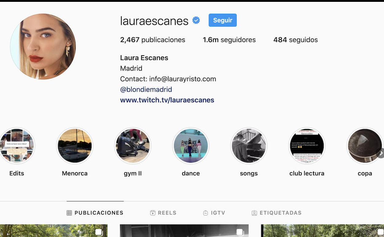 Cuenta de Instagram de Laura Escanes. 