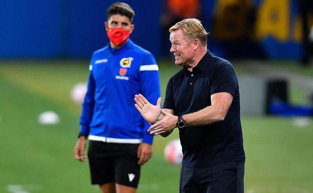 Ronald Koeman, en un partido de pretemporada. 