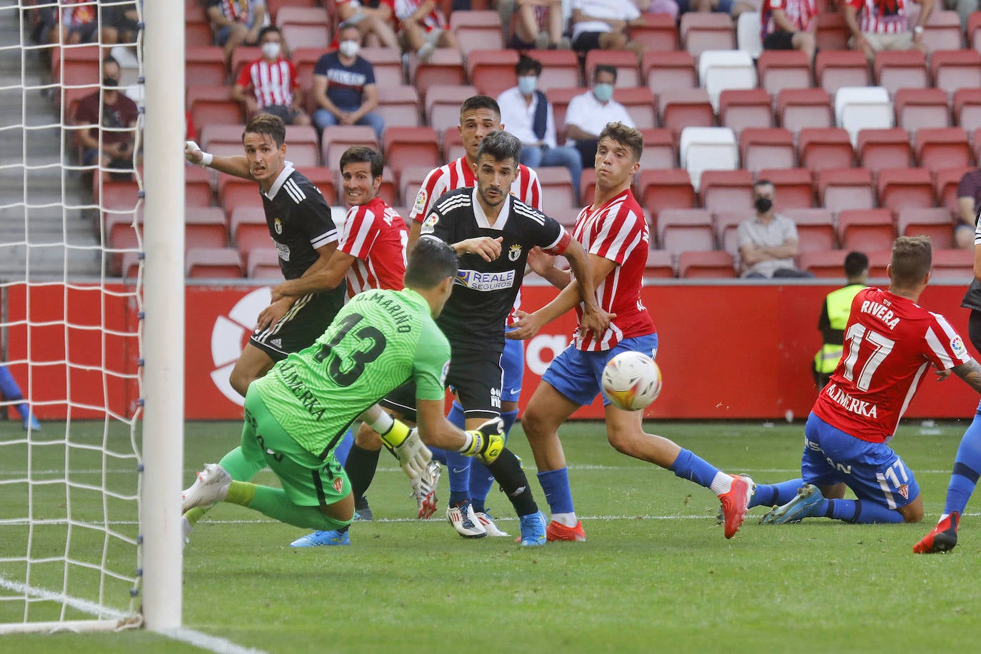 Los de Calero pierden por la mínima ante el Sporting de Gijón.