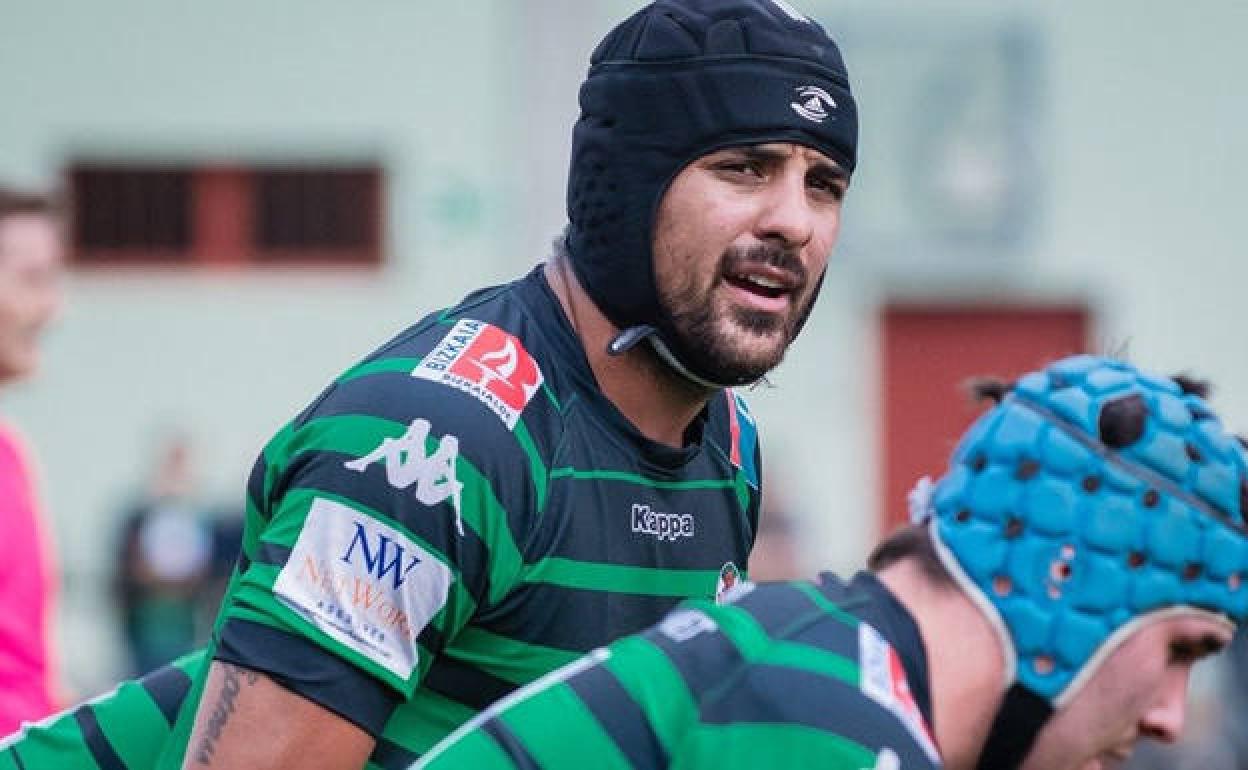 Fede Stein cuando militaba en el Gernika Rugby Altea. 