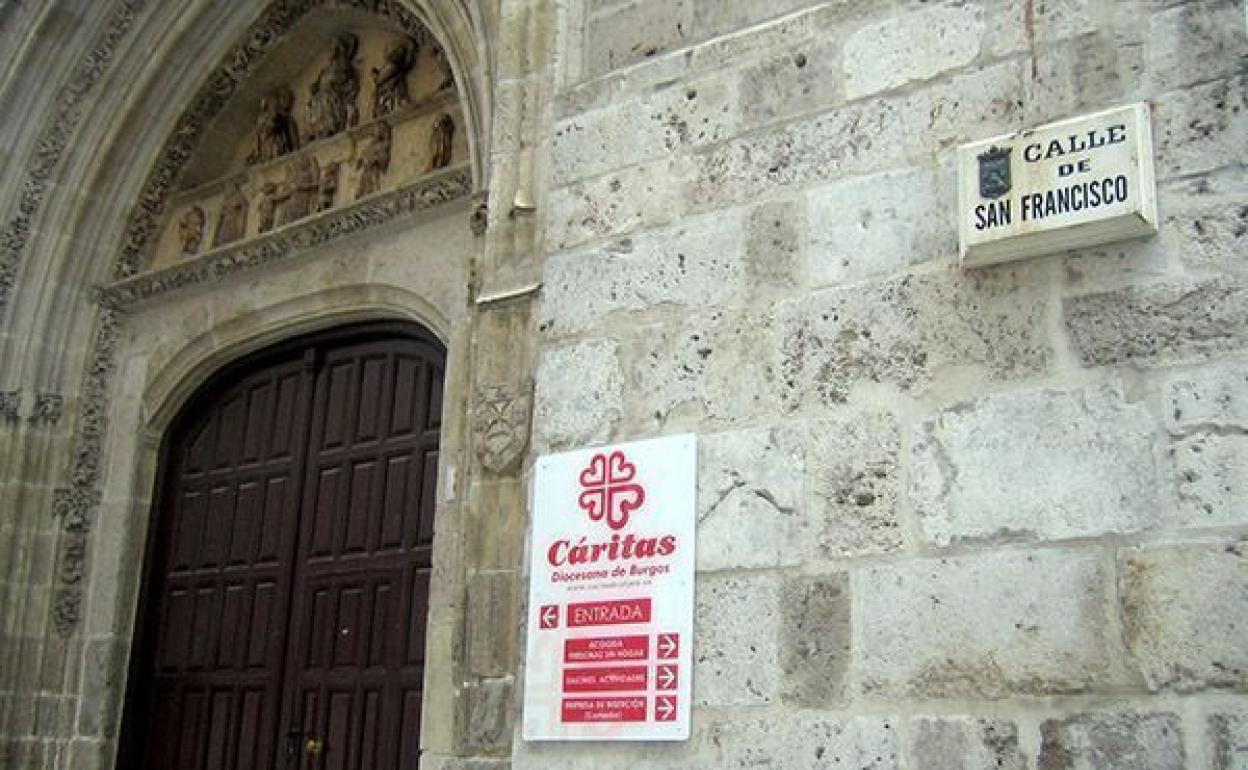 Sede central de Cáritas Burgos en la calle San Francisco. 