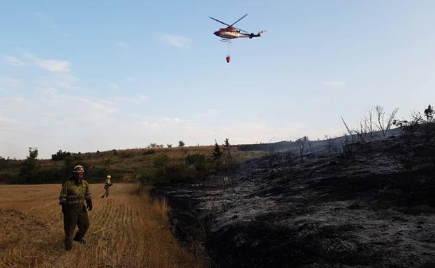 La Junta da por extinguido el incendio en Páramo de Masa con unas 120 hectáreas afectadas